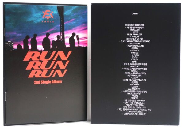 10-5711.jpg Fable - Run Run Run Signed Autographed CD Single Album 2021 K-Pop