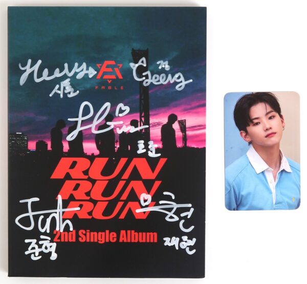 10-5712.jpg Fable - Run Run Run Signed Autographed CD Single Album 2021 K-Pop