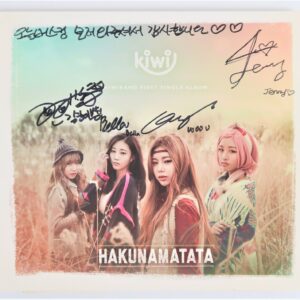 Kiwi Band - Hakuna Matata Signed Autographed CD Single Album Promo 2014 K-Pop