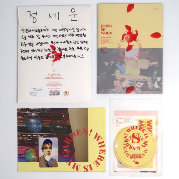 Jeong Sewoon - Where is My Garden 5th Mini Album Signed CD Promo 2022