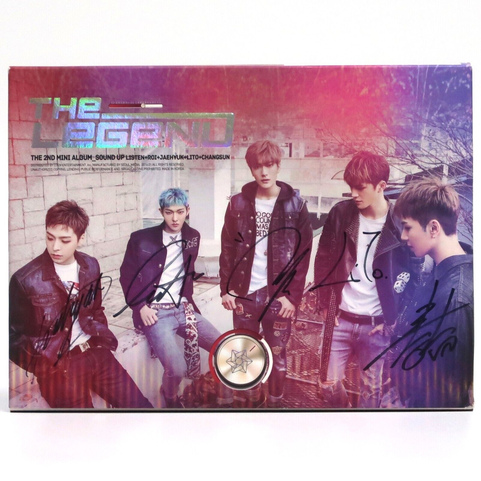 The Legend - Sound Up 2nd Mini Album Signed CD Promo K-Pop 2016