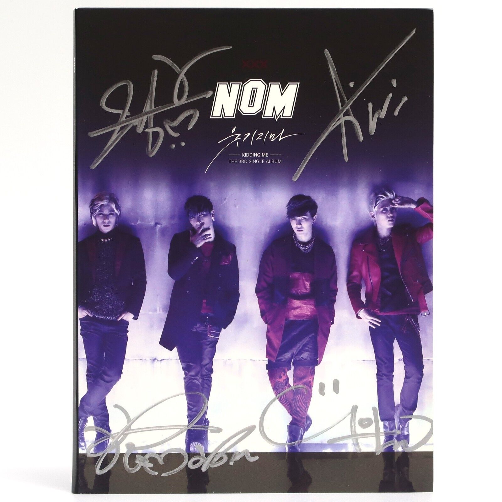 NOM - Kidding Me Signed Autographed CD Album K-Pop 2015