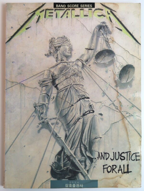 Metallica And Justice For All Score Sheet Guitar Tab Book Korea [water damage]