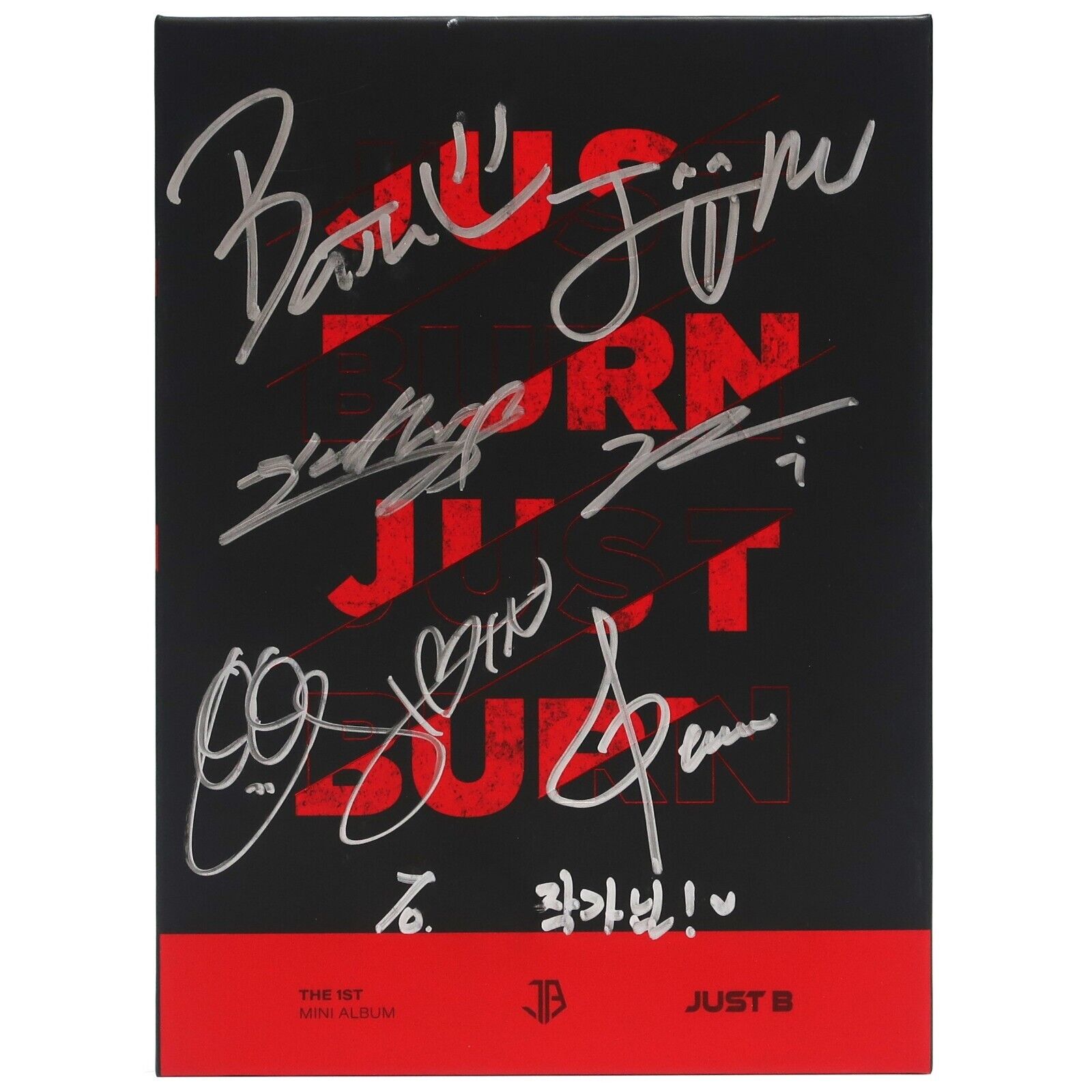 Just B - Just Burn Signed Autographed + Message Promo CD Album 2021 K-Pop