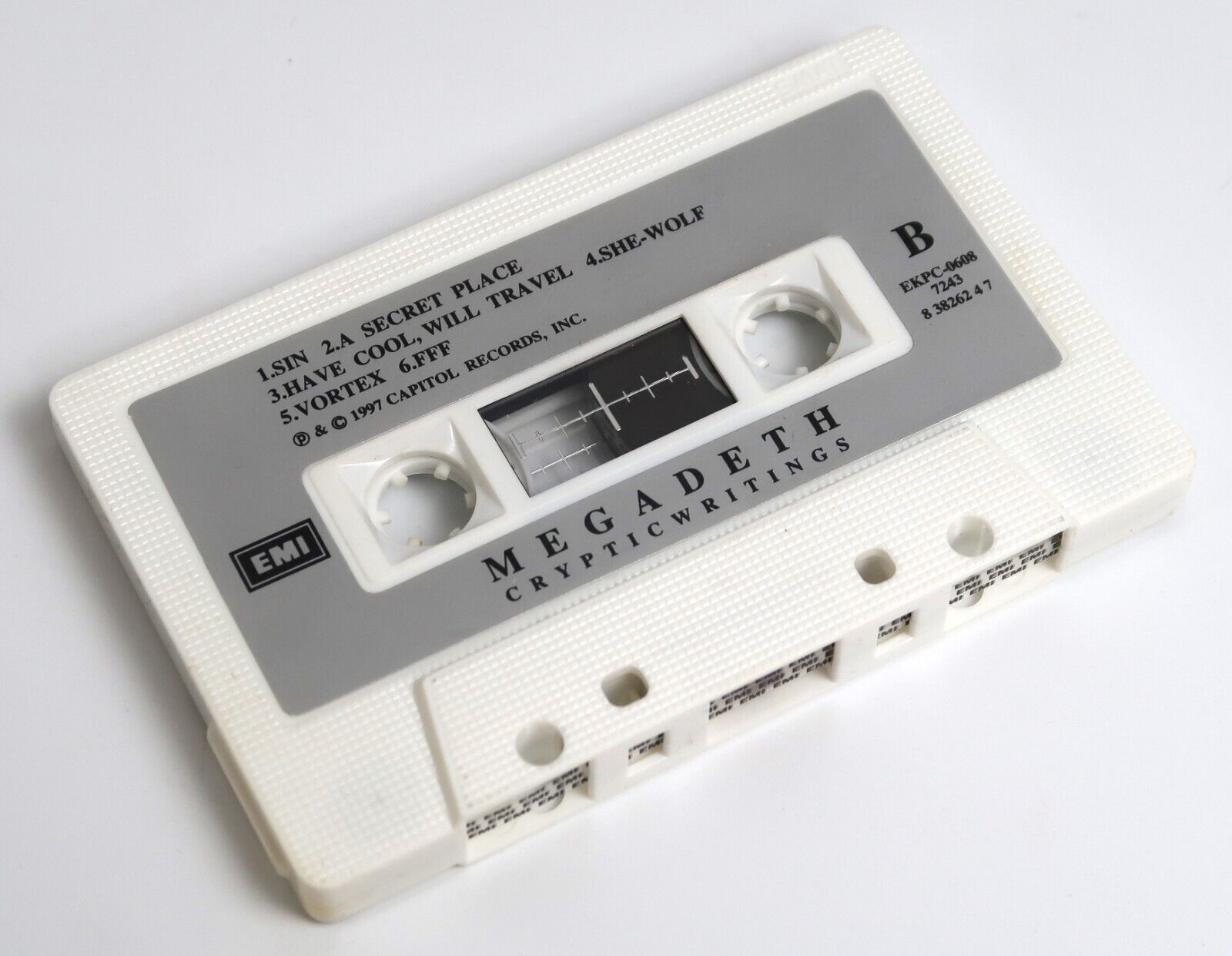 Megadeth - Cryptic Writings Korean Cassette Tape Album Korea