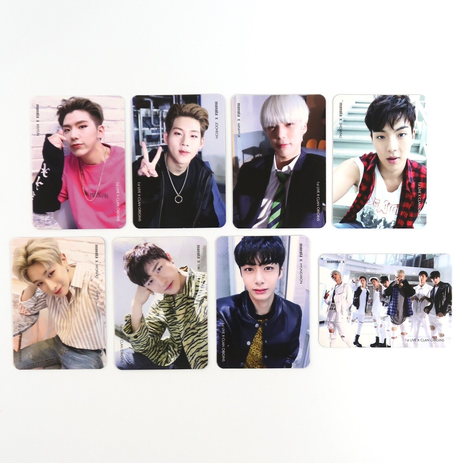 Monsta X 1st Live X-Clan Origins Photocards PC - Korea Disco