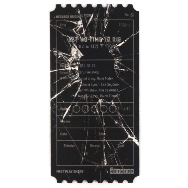 10-3059.jpg No Time To Die Megabox Original Ticket Korea Korean James Bond 007