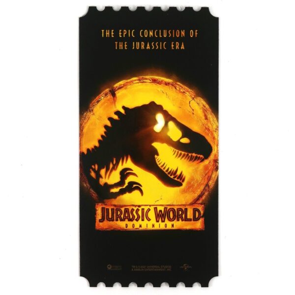 Jurassic World Dominion Megabox Original Ticket Limited Movie Theater Korea