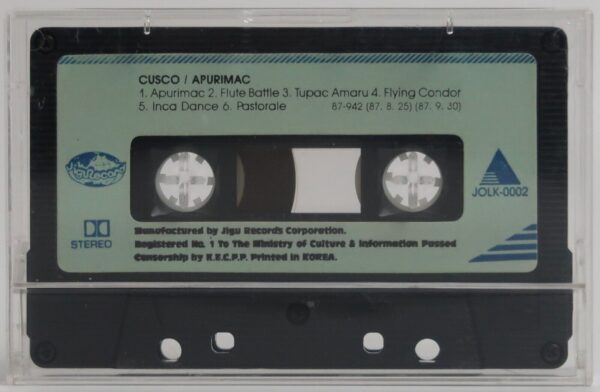 Cusco - Apurimac Album Korean Cassette Tape Korea New Age