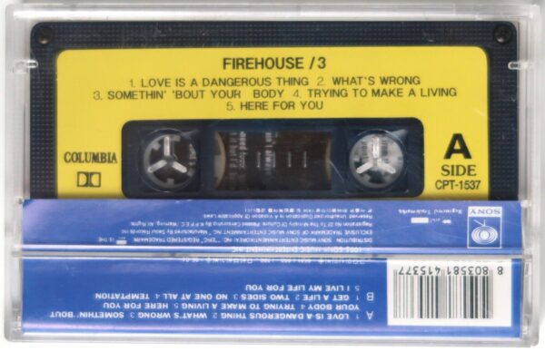 Firehouse - 3 Album Korean Cassette Tape Korea