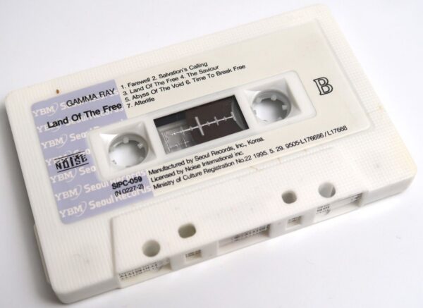 Gamma Ray - Land Of The Free Korean Cassette Tape Korea