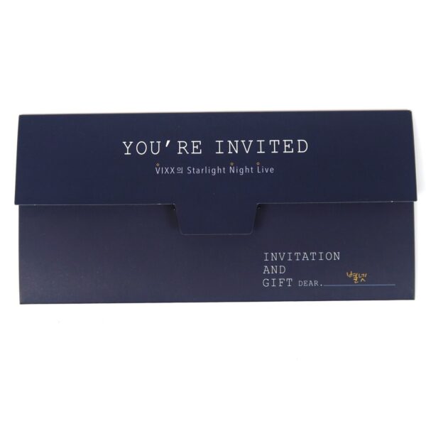 Vixx Starlight Night Live VNL Invitation And Gift Official Goods Card 2017