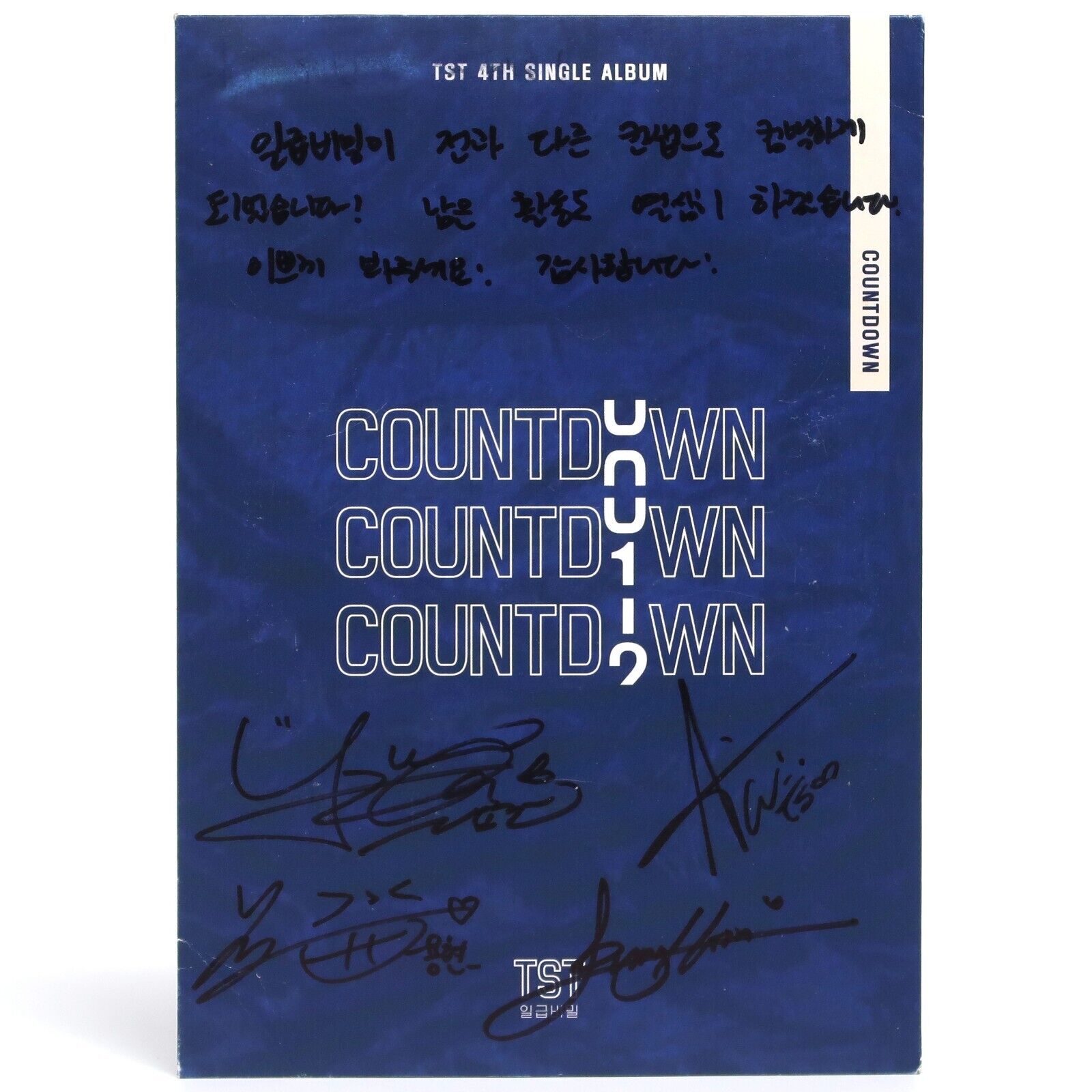 TST - Countdown 4th Single Album Signed Autographed CD Promo K-Pop 2020