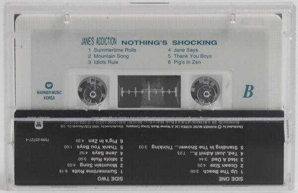 10-5431.jpg Jane's Addiction - Nothing's Shocking Korean Cassette Tape Korea