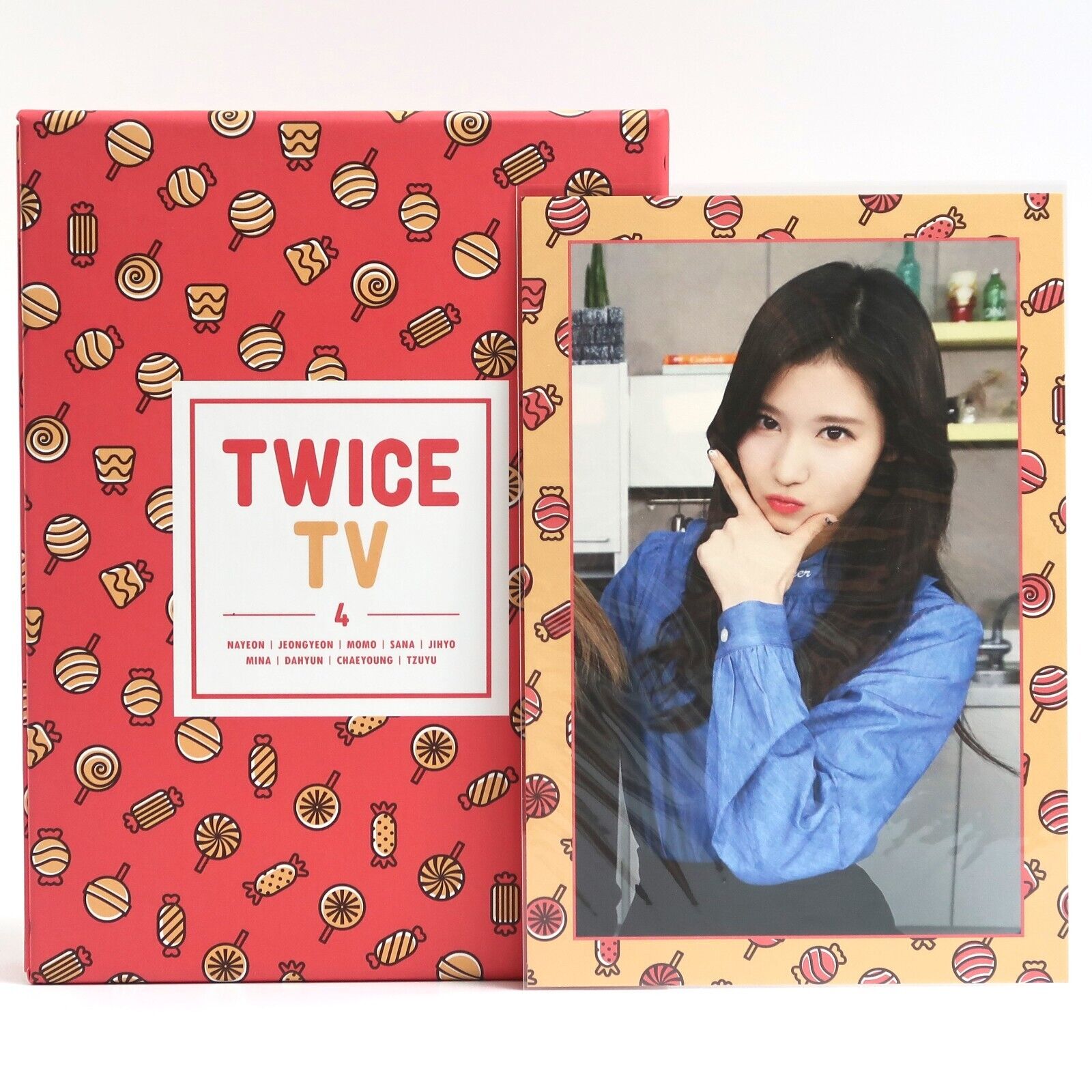 10-5536.jpg Twice TV4 DVD Set Sana Postcard 2017 K-Pop TV 4