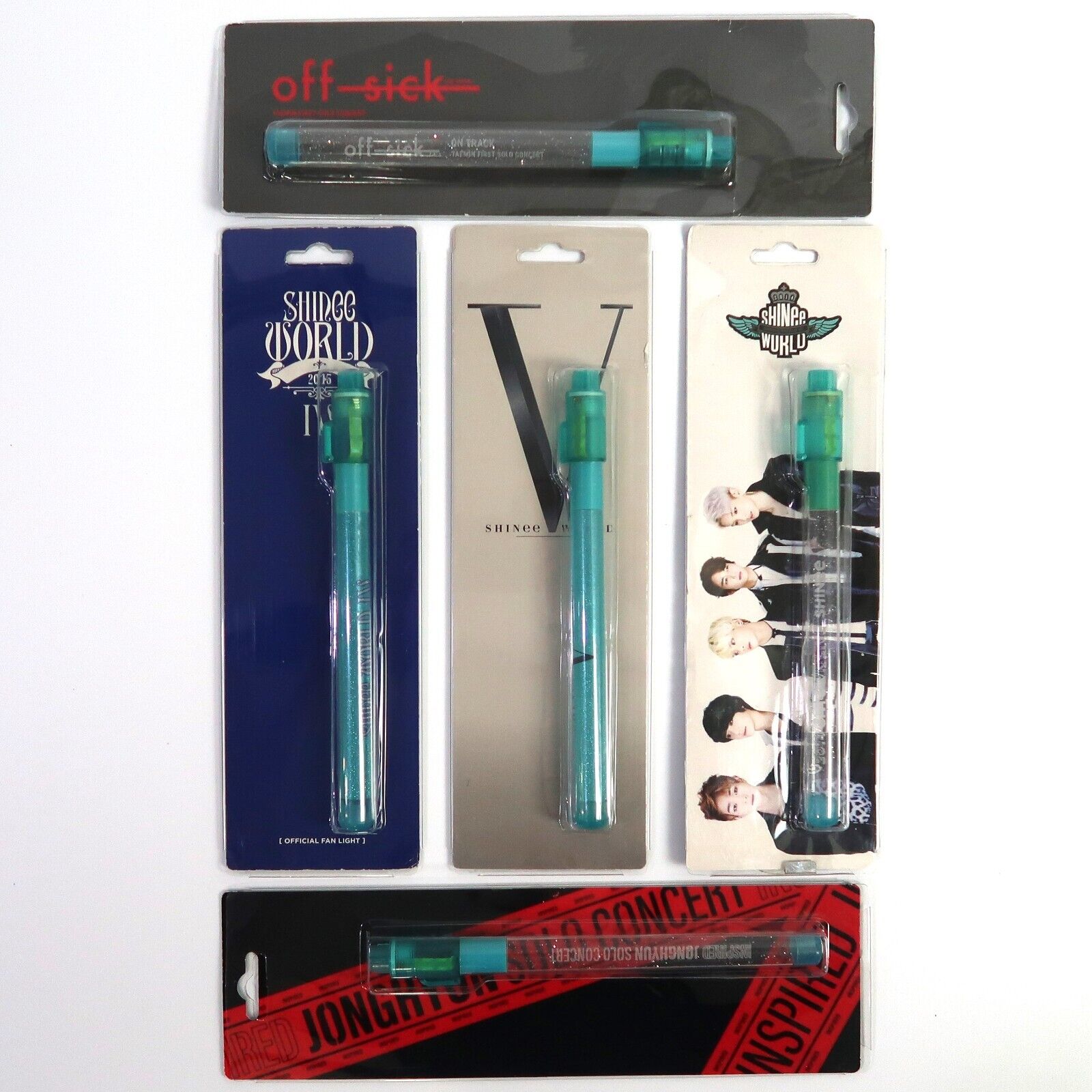 SHINee JONGHYUN ソロコン ペンライトセット(オマケつき) Shinee + Solo Official Fan Light Lightstick World Jonghyun Taemin