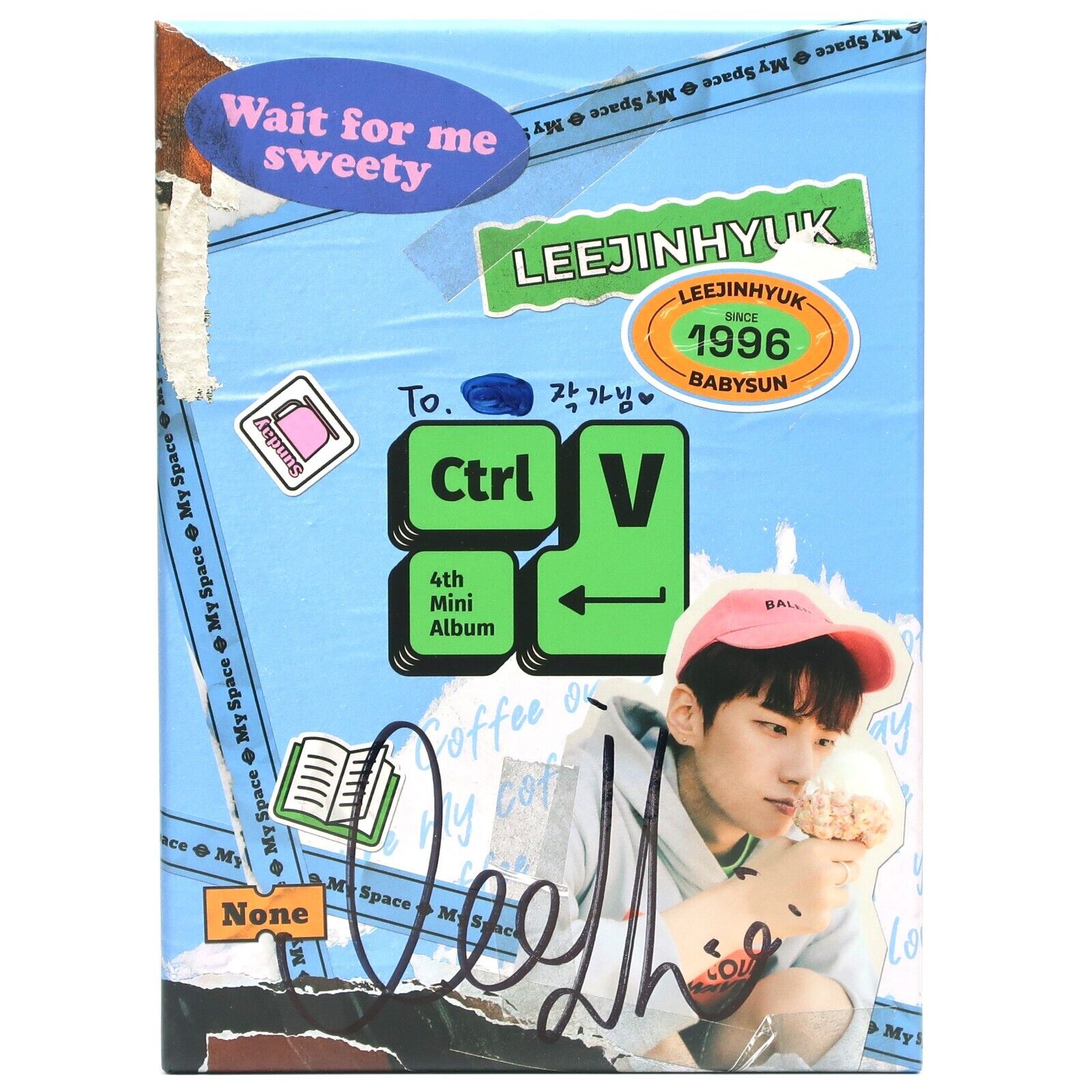 Lee Jin Hyuk - CTRL-V [None Ver.] 4th Mini Album Signed CD Promo Up10tion K-pop