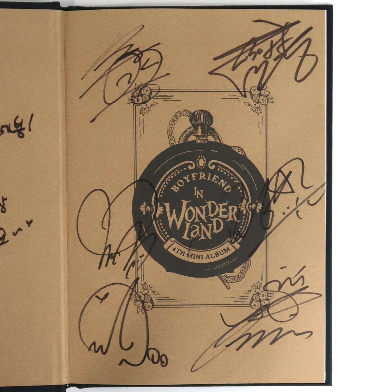 Boyfriend - Wonderland 4th Mini Album Signed Autographed Promo CD K-Pop 2015