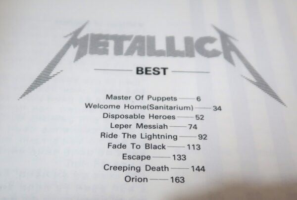 10-86.jpg Metallica Ride The Lightning / Master Of Puppets Score + Guitar Tab Book Korea