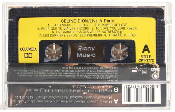Celine Dion - Live A Paris Korean Cassette Tape Album Korea