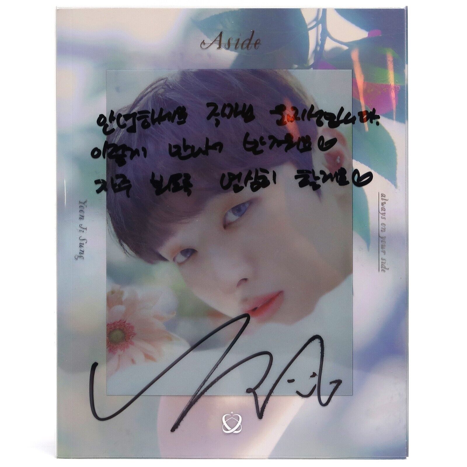 Yoon Ji Sung - Aside Signed Promo CD + Message Album K-Pop 2019 Wanna One