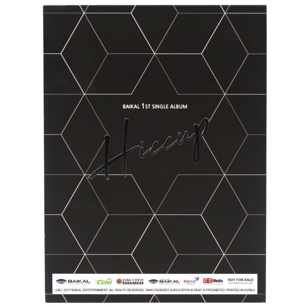 BAIKAL - Hiccup Signed Autographed CD Album Promo K-Pop 2017