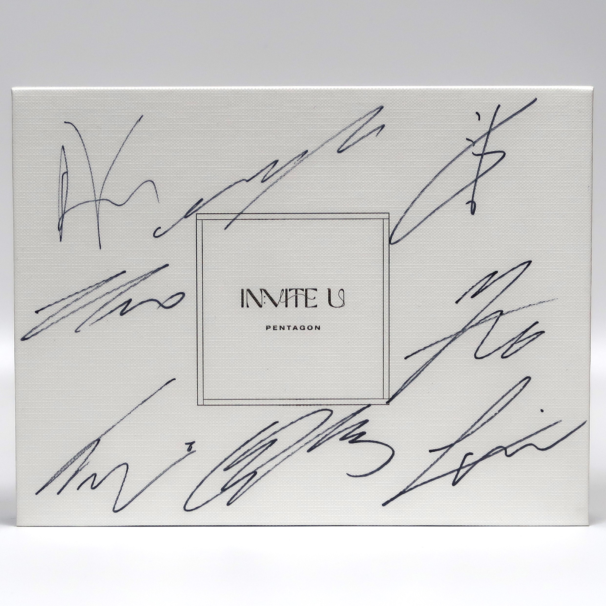 Pentagon - IN:VITE U Signed Autographed + Message CD Album Promo K-Pop 2022
