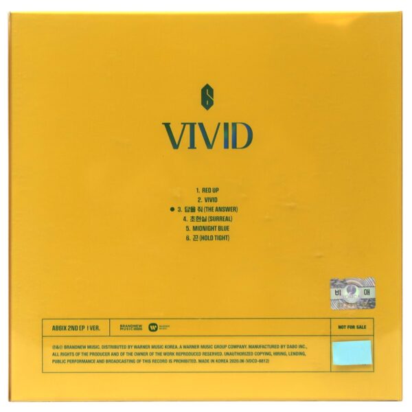 img_5104 AB6IX - Vivid Signed Autographed + Message CD Album Promo K-Pop 2020