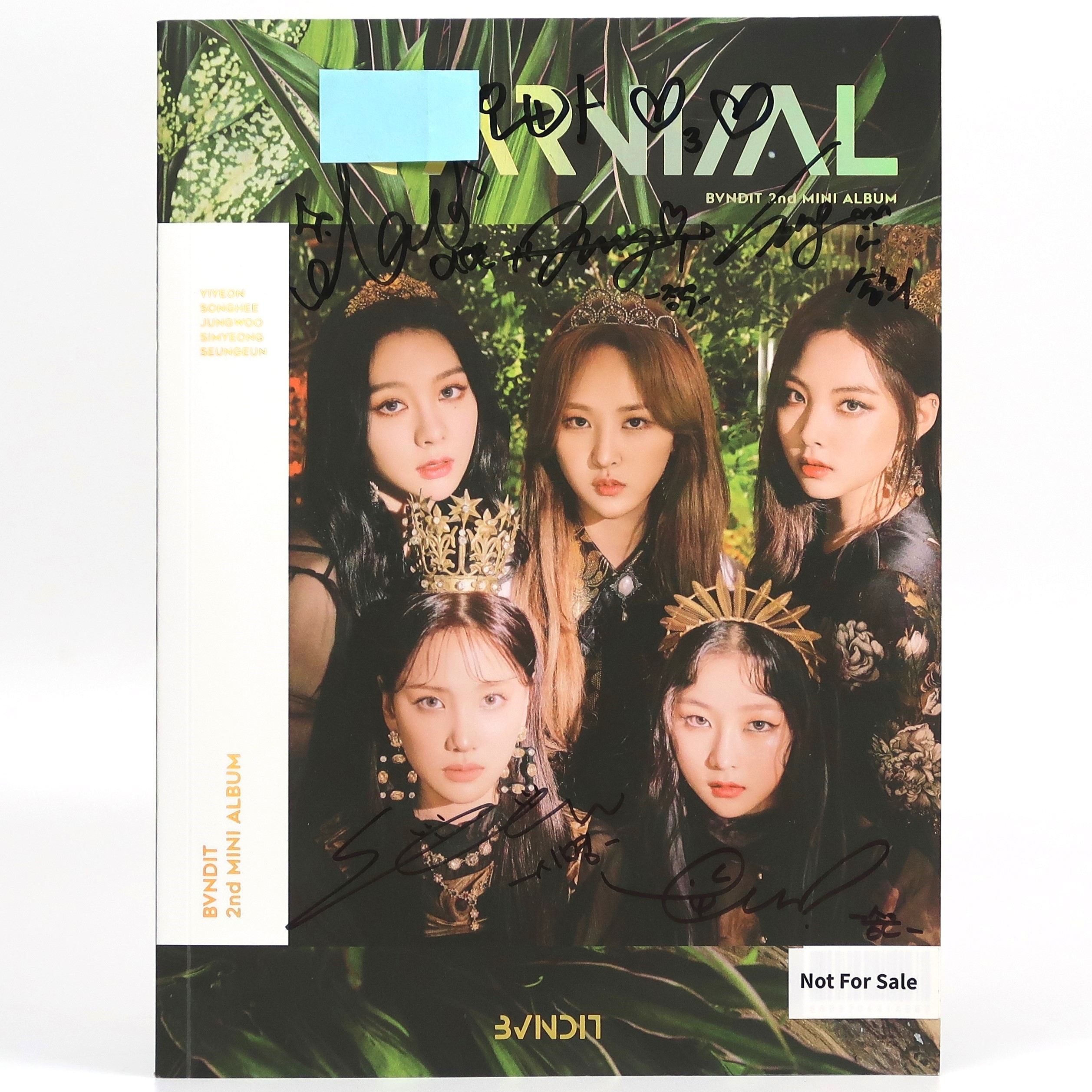 BVNDIT - Carnival Signed Autographed + Message CD Album Promo K-Pop 2020 Bandit