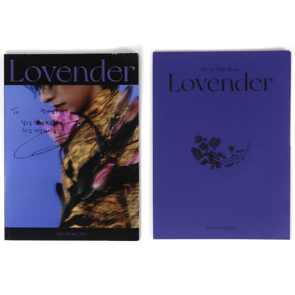 IMG_5787 Han Seung Yun - Lovender 1st Mini Album Signed + Message Promo CD Lunafly D82