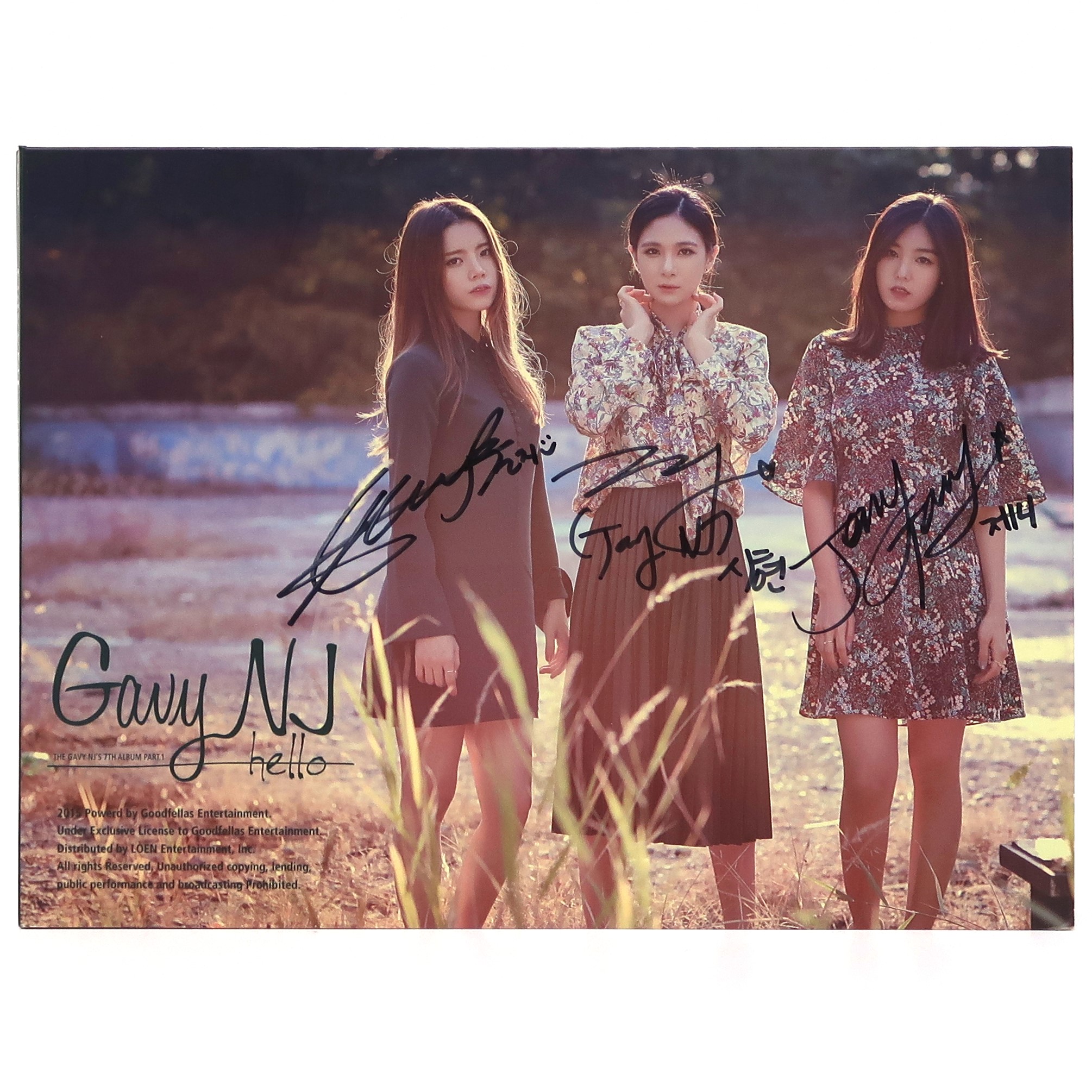 Gavy NJ - Hello Signed Autographed CD Album Promo K-Pop 2015
