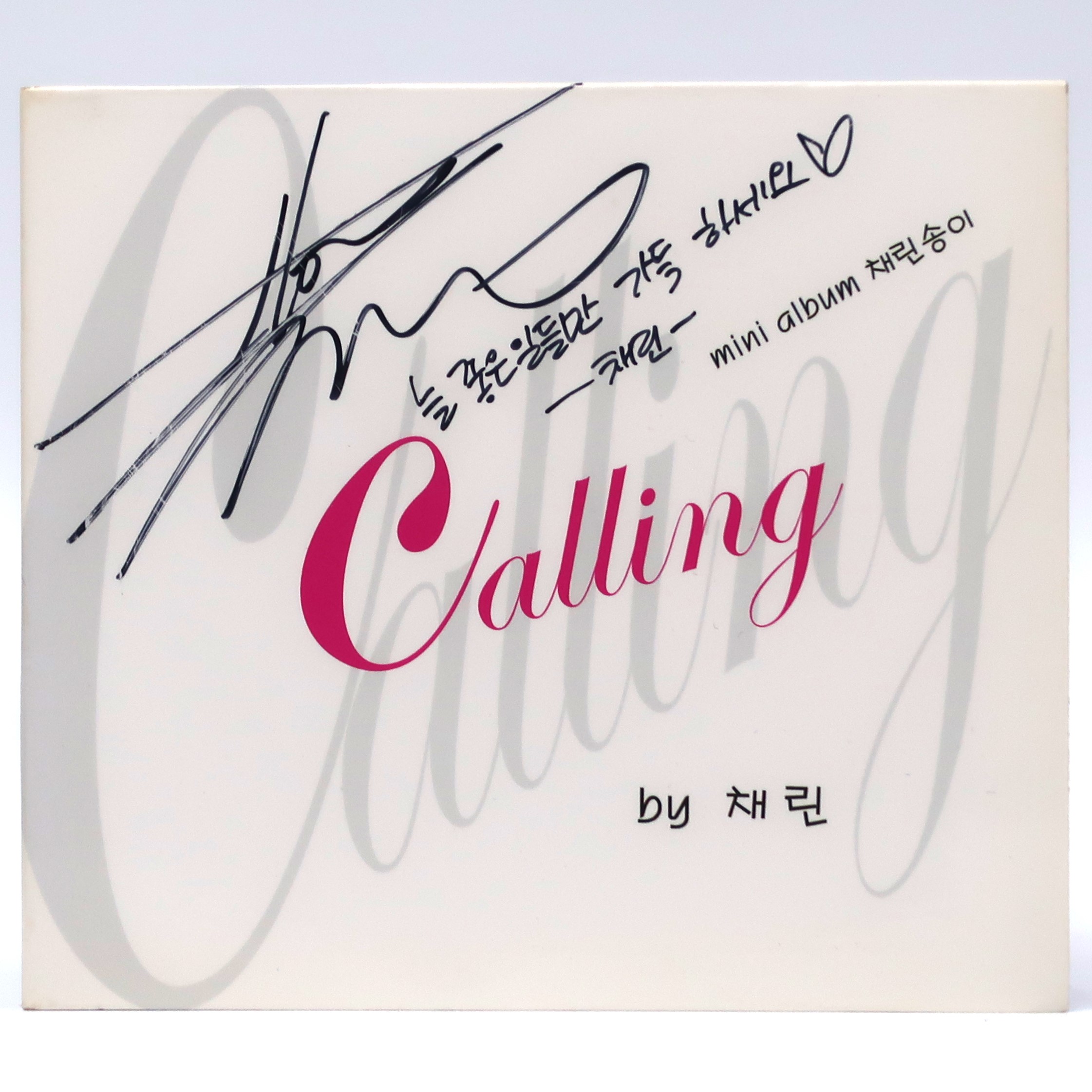 Chaerin - Calling Signed Autographed CD Single Album Promo K-Pop 2009