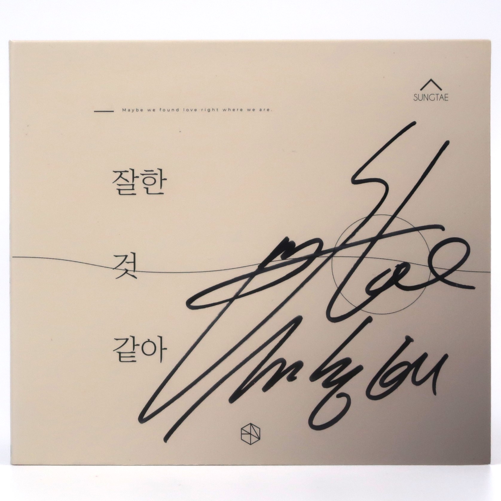 Sungtae - Maybe We Found Love Signed Autographed CD Album Promo K-Pop 2019