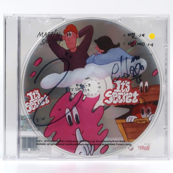 Martin Smith - It's Secret Signed Autographed CD Album Promo Indie K-Pop 2019