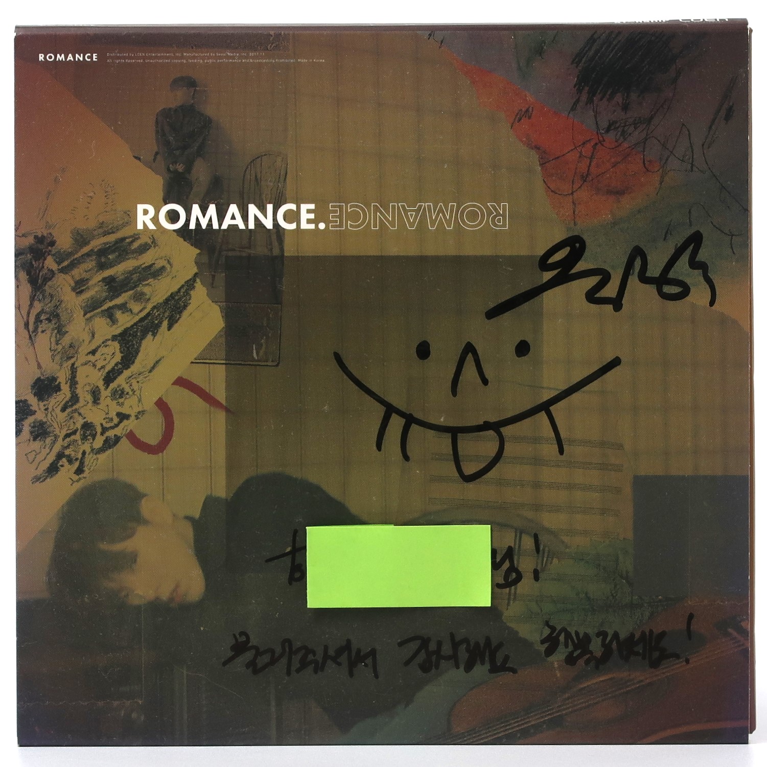 Yu Seungwoo - Romance Signed Autographed CD Album Promo K-Pop 2017
