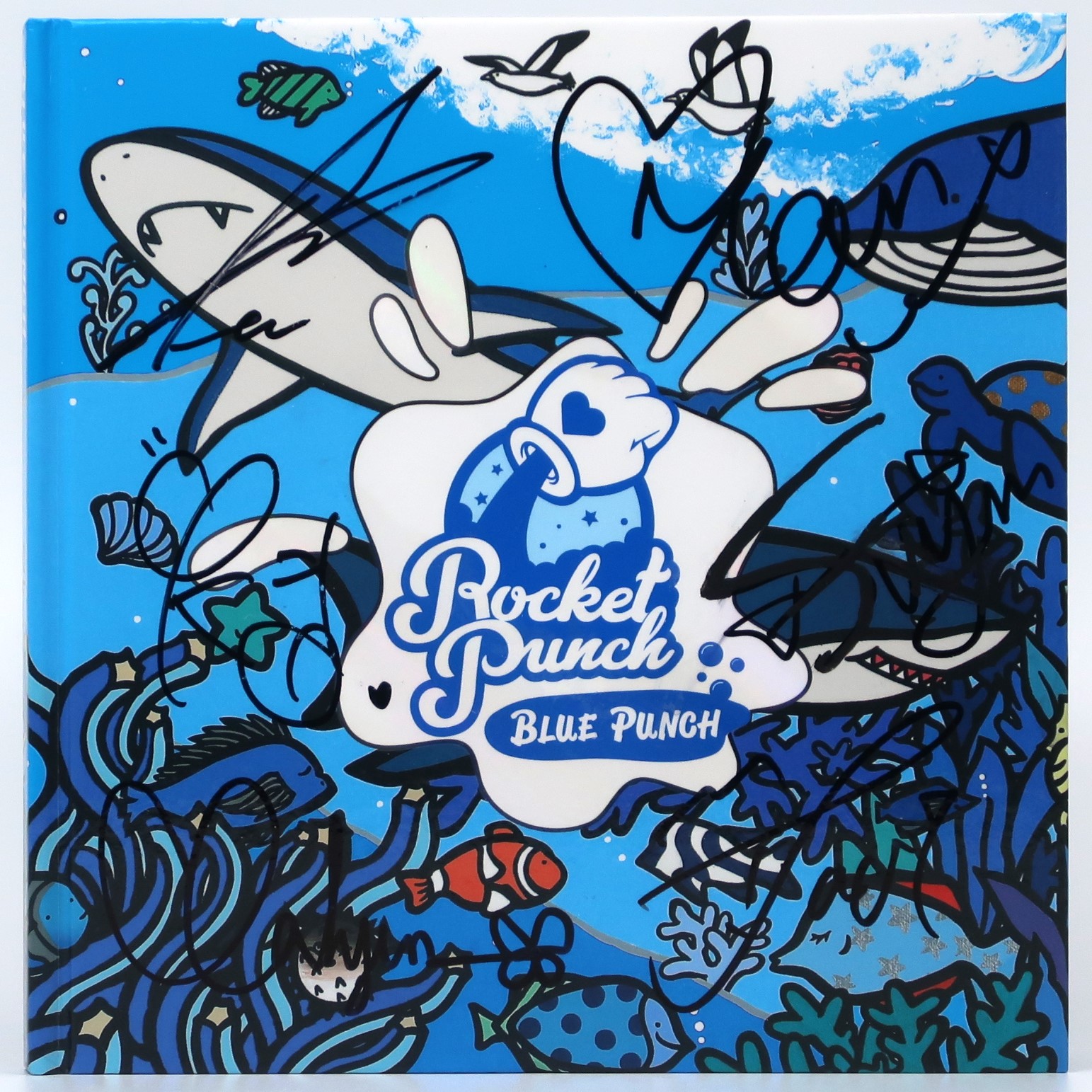 Rocket Punch - Blue Punch Signed Autographed + Message CD Album Promo K-Pop 2020