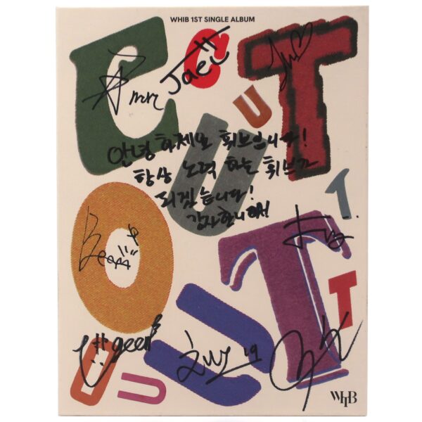 WHIB - Cut Out [Color Ver.] Signed + Message Promo CD Album K-Pop 2023