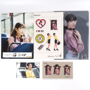IMG_9925 IU x Sony Promo Goods Postcard Stickers File Bookmark Clip Flyer