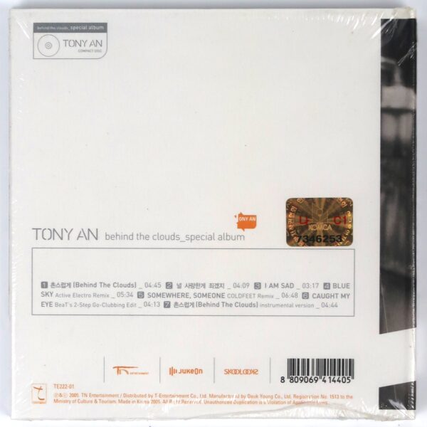 IMG_0171 Tony An - Behind The Clouds CD Album Sealed H.O.T 2005