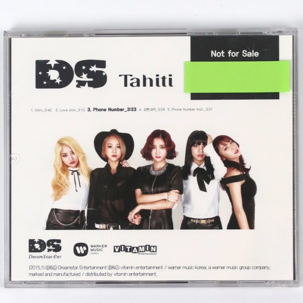 IMG_1495 Tahiti - Fall Into Temptation / Phone Number CD Single Album Promo K-Pop 2015