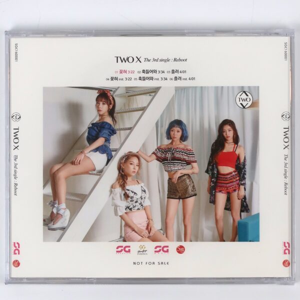 Two X - Reboot CD 3rd Single Album Promo K-Pop 2016 Korea