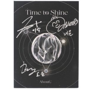 AboutU - Time To Shine Signed Autographed Promo CD Single Album K-Rock K-Pop