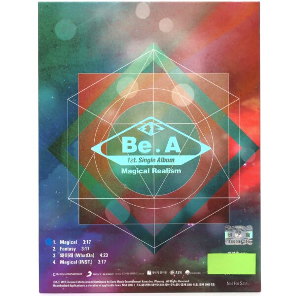 Be.A - Magical Realism CD Single Album Promo 2017 K-pop