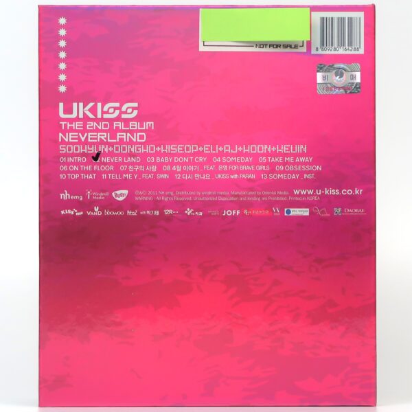 Ukiss - Neverland CD 2nd Album Promo K-Pop 2011