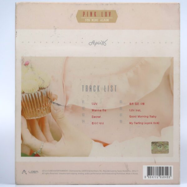 Apink - Pink Luv 5th Mini Album CD [No PC] K-Pop 2014