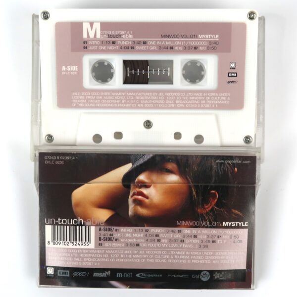 IMG_6794 Minwoo - Un-touch-able Cassette Tape Set Freestyle +Mystyle Ver. Shinhwa K-Pop M
