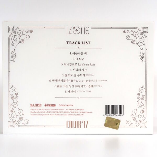 IZ*ONE - Color*iz Rose Version Album CD + Photocards 2018 K-Pop Izone Coloriz