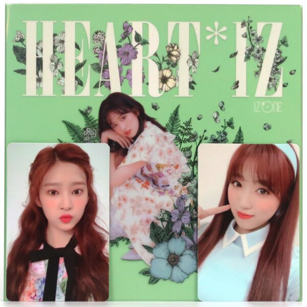 IZ*ONE - Heart*Iz Violeta Yujin Ver. Album CD Minju + Nako PC Izone Heartiz