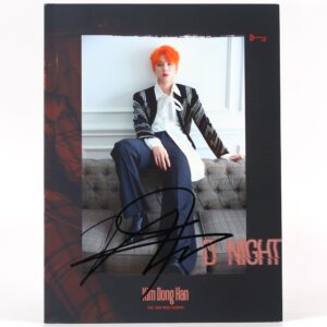 IMG_9517 Kim Dong Han - D-Night Signed Autographed CD Mini Album Promo K-Pop 2018 Black