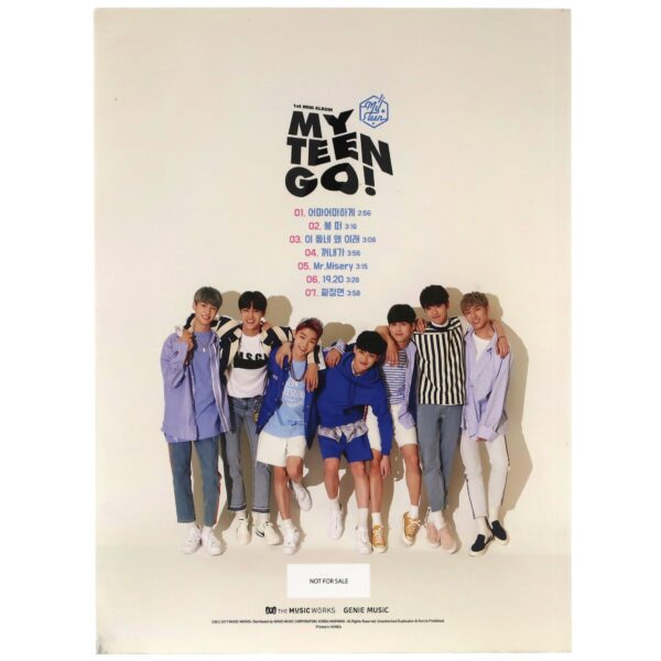 Myteen - Myteen Go Signed Autographed CD Mini Album Promo K-Pop 2017 My Teen